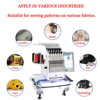 Machine à broder professionnelle 12 aiguilles tête simple qualité industrielle