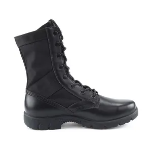 Black Boots High Quality Hot Sale German Men Combat Boot Genuine Leather Natural Cow Leather Rubber Eva+rubber EVA