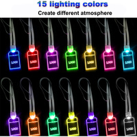 Harga Pabrik Hadiah Wisuda CR2032 Lencana LED Akrilik Bercahaya dengan Logo Kustom 15 Warna Lampu Bertenaga Baterai
