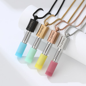 Collana di respirazione per inalatore Vaporless di <span class=keywords><strong>gioielli</strong></span> di moda per smettere di fumare/alleviare l'ansia da Stress - Product Image 1