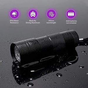 Linterna UV1 Xingqiu, Portátil, Impermeable, Luz Negra, 12 LED, 395nm, Mini Linterna Detectora de Manchas de Orina de Mascotas - Product Image 5