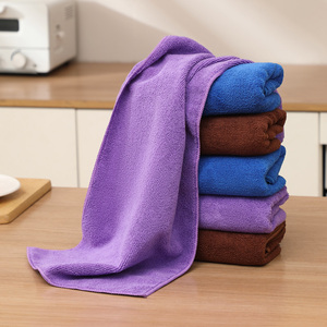High Quality Larger Size Microfiber Cleaning <b>Cloths</b> scratch-free <b>Dust</b> <b>Cloths</b> Lint-free Kitchen Dish Towels Available coffee - Product Image 3