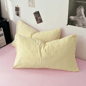 Parures <span class=keywords><strong>de</strong></span> lit en coton tissé 100% coton, couleurs unies, housses <span class=keywords><strong>de</strong></span> <span class=keywords><strong>couette</strong></span>, draps, tailles personnalisables, 200TC, <span class=keywords><strong>rose</strong></span> <span class=keywords><strong>et</strong></span> jaune, pour usage domestique - Product Image 4