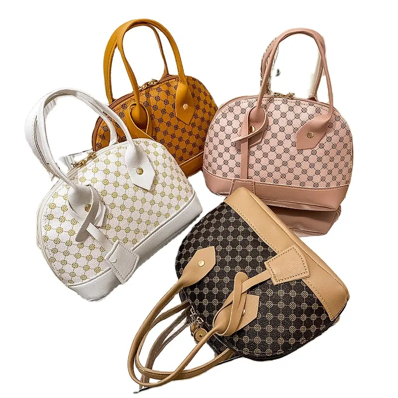 PU Leather Shell Bag Korean Fashion Handbag Chain One Shoulder Crossbody Women's Bag