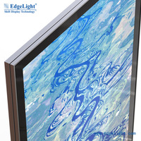 Boîte à lumière LED simple face en profilé d'aluminium, panneau publicitaire mural intérieur pour métro et centre commercial, éclairage lumineux
