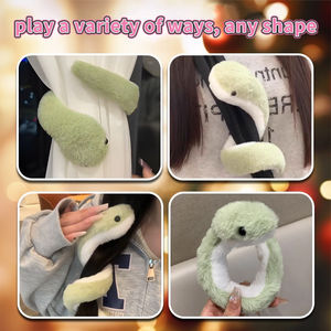 Personalizable gran oferta serpiente enredada suerte colgante peluche decoración del hogar Decoración lindo divertido serpiente juguete muñecos de peluche - Product Image 6
