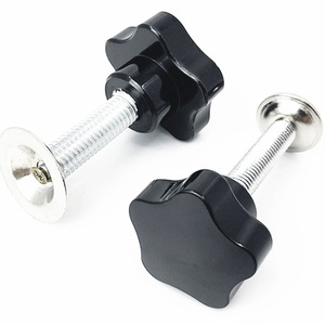 Plastic <b>Knob</b> Screws M5 M6 M8 M10 Star Head Type Black Plastic <b>Knob</b> Handtigh Screw Handle - Product Image 2