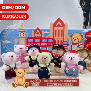 Osos de Peluche Personalizados, <span class=keywords><strong>Peque</strong></span>ños y Grandes, con Tela de Algodón, Logotipo Personalizado, Diseño de Dibujos Animados, Accesorios Unisex, Venta al Por Mayor - Product Image 3
