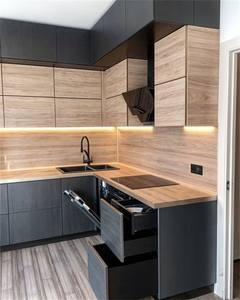 Cbmmart tùy chỉnh chất lượng cao tủ bếp hiện đại Shaker phong cách tủ bếp thiết lập với đảo mềm đóng ngăn kéo & cửa ra vào - Product Image 1