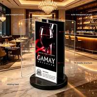 Support de menu rotatif triangulaire en acrylique à 360 degrés pour bars, cafés et hôtels – Durable et réutilisable