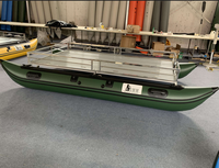 Bateau pneumatique catamaran en PVC pour la pêche au leurre, en vente chaude