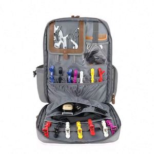 Free Sample Grey Portable Barber <b>Backpack</b> Hairdresser Bags Waterproof Storage Bag Professional Salon Barber <b>Tool</b> <b>Backpack</b> - Product Image 6