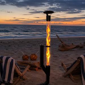 Estufa de Leña Portátil Fangran, <span class=keywords><strong>Chimenea</strong></span> de <span class=keywords><strong>Tubo</strong></span> de Vidrio de Doble Uso para Interiores y Exteriores, para Jardín, Patio, Camping - Product Image 3