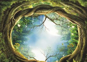 Sticker mural imperméable thème Forêt et <span class=keywords><strong>Jungle</strong></span>, motif trous d'arbres verts et animaux de la <span class=keywords><strong>jungle</strong></span>, pour la décoration de chambre d'enfant - Product Image 3