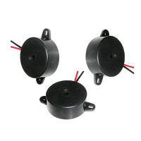 HYD-2310E Sensor Piezo Elektrik Buzzer Drive Eksternal dengan Suara Jernih Tekanan Suara 12V 3500Hz Bahan ABS