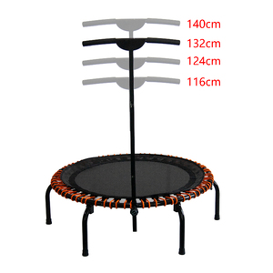 Fabricant professionnel de trampolines pliables ronds de 45 pouces avec barre de maintien, trampolines de fitness <span class=keywords><strong>sans</strong></span> ressorts pour adultes - Product Image 2