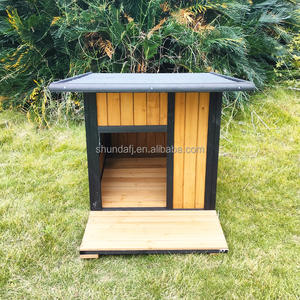 Chuồng chó ngoài trời bằng gỗ bền chắc SDD031, nhà sang trọng chống thấm nước với sàn in họa tiết dành cho chó nhỏ đến chó lớn - Product Image 5