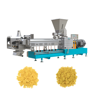 Nueva Línea de Producción de <span class=keywords><strong>Cereales</strong></span> para el Desayuno con Mezcladora Automática de Bajo Consumo para Hacer Hojuelas de Maíz, Extrusora de Doble Tornillo, 1000-1500 kg/h - Product Image 1