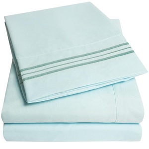 Bộ Ga Trải Giường <span class=keywords><strong>800</strong></span> Cotton, Ga Trải Giường Sateen Solid King Bộ 5 Ga Giường Cỡ King 100% Có Thể Điều Chỉnh Được Màu Đặc Biệt Dành Cho Khách Sạn Hoàng Gia - Product Image 2