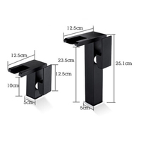 Robinet de lavabo chromé lumière LED, mitigeur de lavabo 3 couleurs, chute d'eau, bec en verre, robinet d'évier mélangeur d'eau froide et chaude, robinet de salle de bains