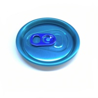Fabricants de couvercles pour boîtes en gros 113 #   200 #   202 #   Boîte de conserve alimentaire argentée noire à ouverture facile, couvercle de canette en aluminium à ouverture facile pour boissons
