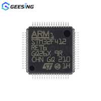 Microcontrolador ARM Cortex-M4 de 32 bits, 100MHz, 512KB de memoria Flash, LQFP-64 con FPU, DSP, 256KB de SRAM, QSPI, CAN, STM32F412RET6