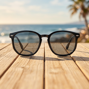 Gafas de Sol Unisex de Moda, Negras Brillantes, Ligeras, con Protección UV400, Montura Completa, Protección para Exteriores para Adultos - Product Image 3