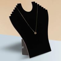 Hot Selling Multifunktion ale Schmuck behälter Halstuch Platte Papier Flanell Stand Porträt Board mit Halskette Display Requisiten