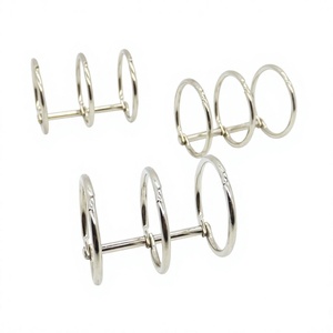 Clips de metal de fábrica YIWANG, anillo de encuadernación de hojas sueltas de plata de 2,5x30x40MM - Product Image 1