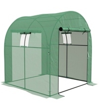 <span class=keywords><strong>Serre</strong></span> <span class=keywords><strong>de</strong></span> <span class=keywords><strong>jardin</strong></span> moderne portable 2,5 x 2 x 2 m, <span class=keywords><strong>jardin</strong></span> accessible, fenêtres en maille, cadre en acier, facile à assembler - Product Image 6