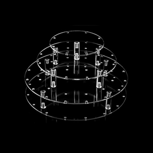 Bốn Tầng Trong Suốt 35 Lỗ <span class=keywords><strong>Acrylic</strong></span> <span class=keywords><strong>Lollipop</strong></span> Chủ Hiển Thị Cho Sinh Nhật Tiệc Cưới - Product Image 6