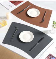 Set de table en silicone en forme d'éventail, nouveau style chinois, isolant thermique, antidérapant, anti-brûlure, couleur unie