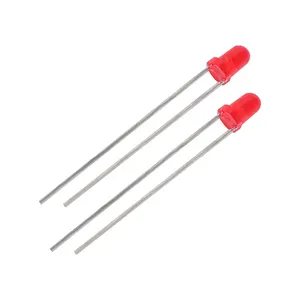 Diodo led dip de 3mm, lámpara led de alto brillo, 3mm, rojo, gran oferta de fábrica