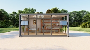 Nhà Cung cấp vàng sang trọng gói phẳng thép mô-đun cho nhà CONTAINER ứng dụng ngoài trời với bảng điều khiển bánh sandwich - Product Image 3