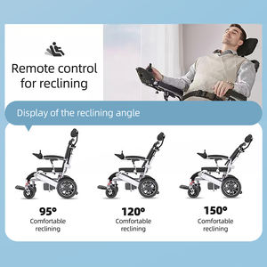 Nueva Silla de Ruedas Eléctrica de Lujo 2024 de Aluminio Todoterreno Plegable Portátil para Viaje con Control Remoto para Adultos con Discapacidad - Product Image 4