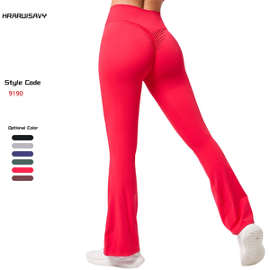 En Stock Pantalones de yoga Scrunch Butt Booty Flare Deportes Gimnasio Leggings Deportes Correr Entrenamiento Leggings para <span class=keywords><strong>mujeres</strong></span> - Product Image 2