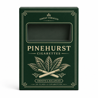 Caja de Papel Personalizada Profesional y Colorida para Cigarros de Tabaco, con Tapa Abatible y Logotipo en Relieve para Empaque de Marca