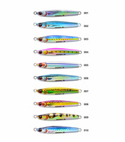 10g-80g 3D Baskılı Metal Jig Yemi Uzun Atış Yavaş Düşüşlü Kurşun Jig Yemi Tuzlu Su Açık Deniz Pesca Balıkçılık Yemi