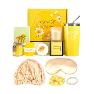 Exquisite Luxury Spa <b>Gift</b> Basket for Her - Includes Tumbler, Candle, Bath Bomb, Soap, and Salts - Perfect Self-Care <b>Gift</b> Box - Product Image 1