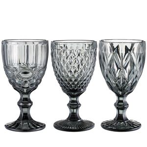 แก้วน้ำ/ไวน์/น้ำผลไม้ วินเทจ สีสันตามสั่ง ยอดนิยม ขนาด 240 มล./330 มล. สำหรับเปิดเทอม ทำจากแก้วบอโรซิลิเกต - Product Image 4