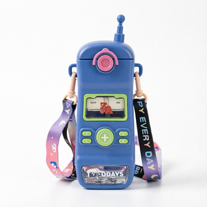 Bouteille d'eau rétro en forme de téléphone <span class=keywords><strong>portable</strong></span> pour enfants, gourde <span class=keywords><strong>portable</strong></span> anti-fuite avec sangle bandoulière pour l'école, les activités de plein air et les voyages - Product Image 2