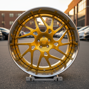 ล้อแม็กซ์หรูสั่งทำพิเศษ H แบบ 2 ชิ้น 3 ชิ้น ยี่ห้อ Forgiatos พร้อมพวงมาลัยสีทอง สำหรับรถเชฟโรเลต C10 คัทลาส อิมพาลา มอนเตคาร์โล - Product Image 6