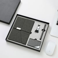 Coffret Cadeau de Papeterie A5 avec Bloc-Notes, Stylo, Porte-Cartes et Porte-Clés – Fournitures de Bureau Personnalisables