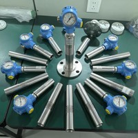 Thermocouple assemblé avec bride de montage filetée, antidéflagrant, transducteur RTD PT100 4-20mA en acier inoxydable IP68, OEM ODM