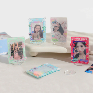 Tùy chỉnh Kawaii Anime Acrylic ảnh đứng Kpop Acrylic thẻ ảnh từ khung với đứng Acrylic giữ ảnh cưới Keychain - Product Image 5