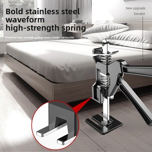 Herramienta de ajuste de altura manual de acero para baldosas de cerámica Posicionador de baldosas de pared auxiliar de albañil Elevador y medidor de azulejos - Product Image 2