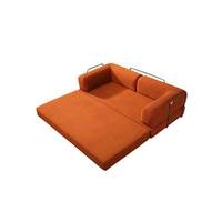 Sofá Cama Modular de Terciopelo Moderno con Compresión al Vacío, Funda Extraíble, para Sala de Estar, Hotel, Apartamento