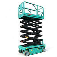 Plateforme élévatrice à ciseaux autopropulsée Longqing SJW, 4,6-8 m, électrique, hydraulique, mobile, capacité 110 kg, CE