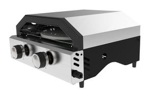 Modern Luxurious Premium <b>Portable</b> Tabletop Pellet Pizza Oven <b>Gas</b> Adjustable Folding Legs Stainless Steel Construction Flame - Product Image 3