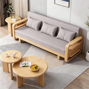 factory supply low cost customize huge stock ready to ship Stretchable <b>sofa</b> new designed living room furniture wood <b>folding</b> <b>sofa</b> - Product Image 4